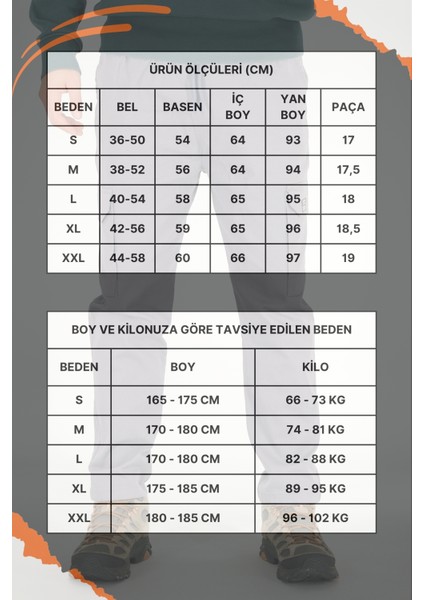 Erkek Füme Kargo Cepli Pantolon Rahat Kesim Pamuklu Lastikli Bel fırsatları