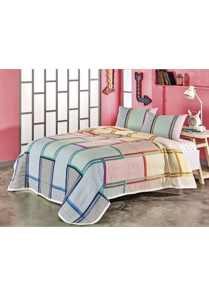 60249677 Tek Kişilik Pike Takımı, Kırmızı