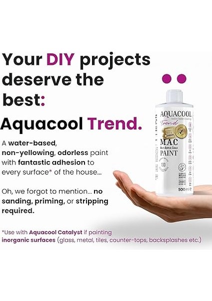 Trend Mac Su Bazlı Hibrit Dönüşüm Boyası 500ML (Trd 100 Pamuk Beyaz) modelleri