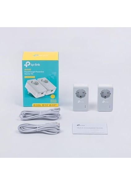TL-PA4010PKIT, AV600 Ac Güç Soketli Powerline Adaptör Başlangıç Kiti fırsatları