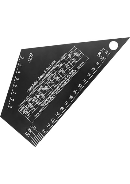 Elektrik Gitar Hareket Cetveli - Gitar Ölçüm Aracı - Yüksek Doğruluklu Gitar Yükseklik Ölçeri