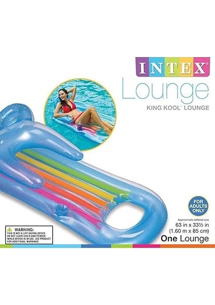 Intex Sırtlıklı Deniz Yatağı 58802 - Asorti indirimleri