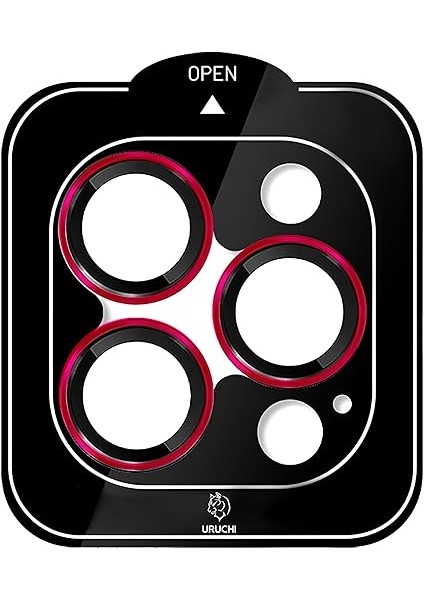 iPhone 11 Pro / 11 Pro Max iPhone Kamera Lens Koruyucu, Safir, Kolay Kurulum, Alüminyum Alaşım Çerçeveli 9h Sertliğinde Cam Lens, Siyah fiyatları