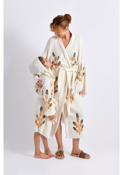 Çocuk Golden(Altın Rengi) Wheat Kimono modelleri