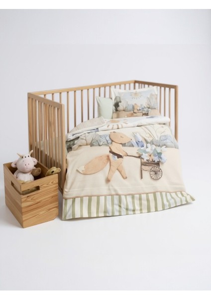 Petit Jardinier Bebek Nevresim Takımı – %100 Pamuk, Nefes Alabilir, Bahçe Desenli modelleri