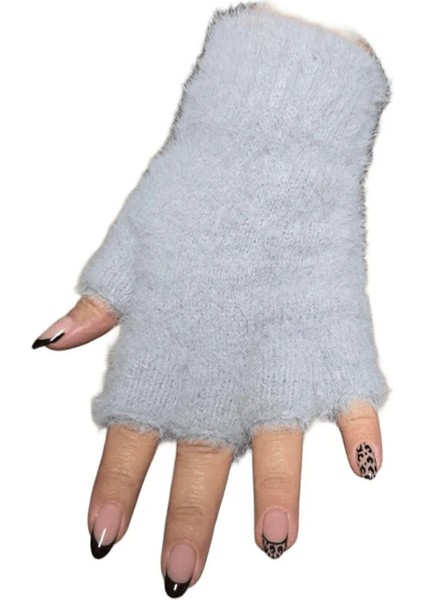 Kadın Peluş Yumuşak Peluş Kesik Eldiven fiyatları