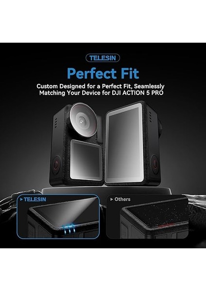 Osmo Action 5 Pro Kırılmaz Ekran Koruyucu (Tempered Glass) | Osmo Action 3/4/5 Pro Uyumlu fiyatları