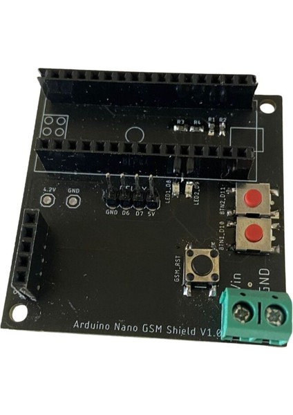 Arduino Nano Gsm Sensör Shield V1.0 MP1584 Voltaj Düşürücü Lehimli