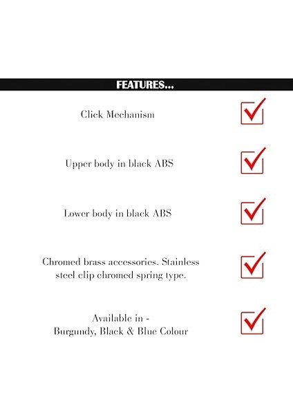 Vintage 52 Tükenmez Kalem Siyah fiyatları