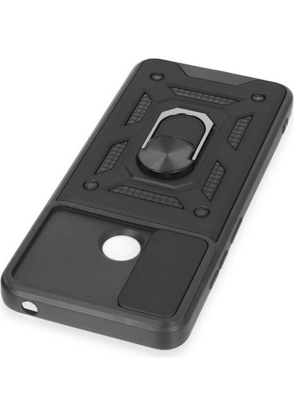 Xiaomi Redmi 12C Kılıf Pars Lens Yüzüklü Silikon - SIYAH-(5796) - N177J043-M31177 fırsatları