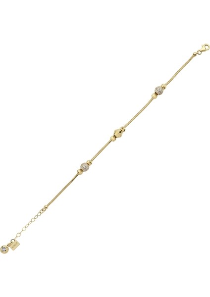 14 Ayar Tasarım Dorika Altın Bileklik