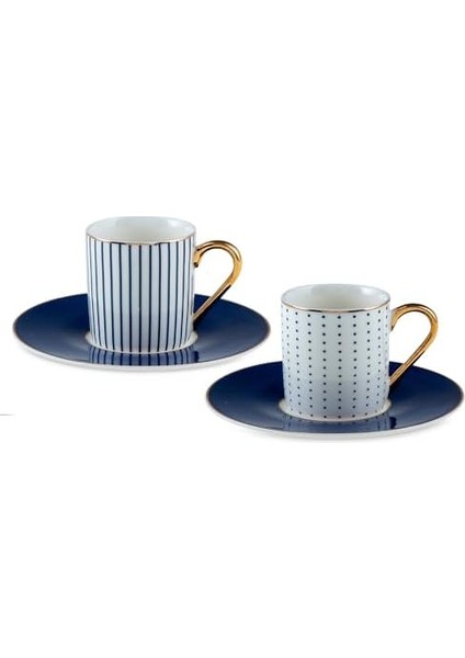 Navy 2 Kişilik Kahve Fincan Takımı 90 Ml, Renkli modelleri