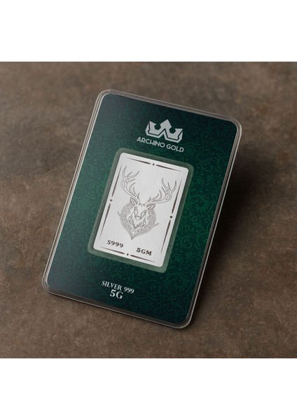 Doğanın Zarafetini ve Asaleti Simgeleyen Geyik Temalı Hediyelik 5 Gram 999 Ayar Gümüş KÜLÇESI-709 fiyatları