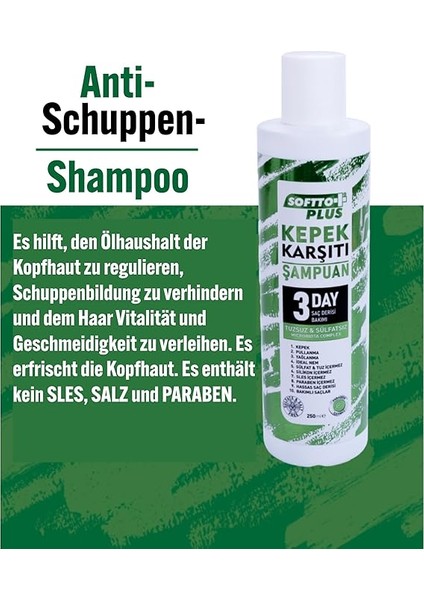 Plus Tuzsuz & Sülfatsız Kepek Karşıtı Onarıcı Şampuanı 250 /ml. ECZANE100 fırsatları