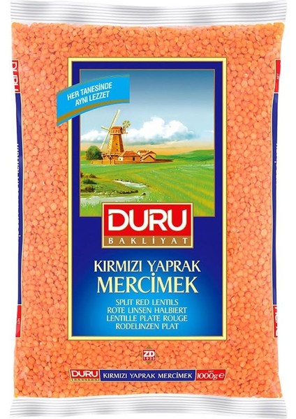 Duru Bakliyat Kırmızı Yaprak Mercimek 1000 gr modelleri