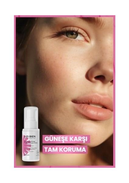 Luis Bien Ton Eşitleyici Spf 50+ Tüm Ciltler Için Yüksek Korumalı Pembe Güneş Kremi modelleri