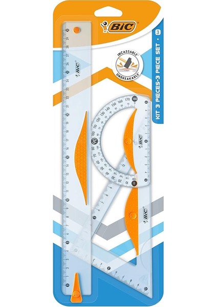 Çizim ve Geometri Seti, Cetvel, Gönye ve Açıölçer