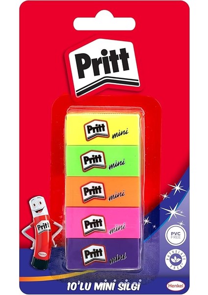 Mini Silgi 10'lu Blister