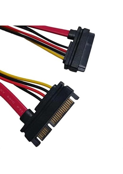 AL-4617 Sata Power Uzatma Kablosu 15+7 Pin (Erkek - Dişi), Siyah fiyatları