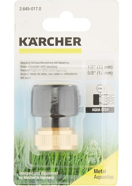 Pirinç Hortum Bağlantı Aparatı (1/2'' ve 5/8'') Aqua Stop