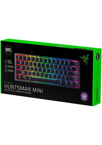 Huntsman Mini Us Layout Rgb %60 Tkl Purple Switch Kablolu Mekanik Oyuncu Klavyesi Teşhir modelleri