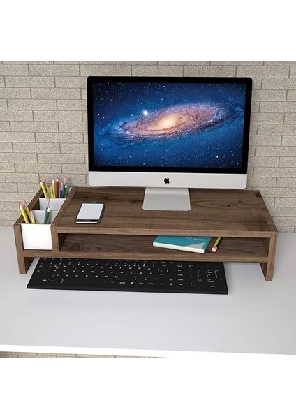 Sally Monitör Yükseltlci Ceviz Raf fiyatları