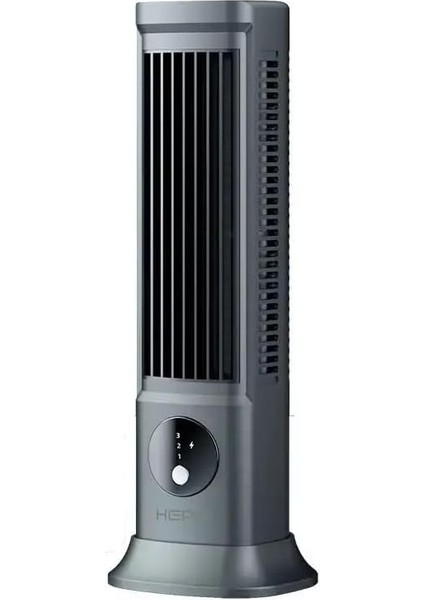 USB Şarjlı Sessiz Kule Tipi Masaüstü Mini Fan 3 Kademe Ofis Tipi Soğutucu Kule Fanı