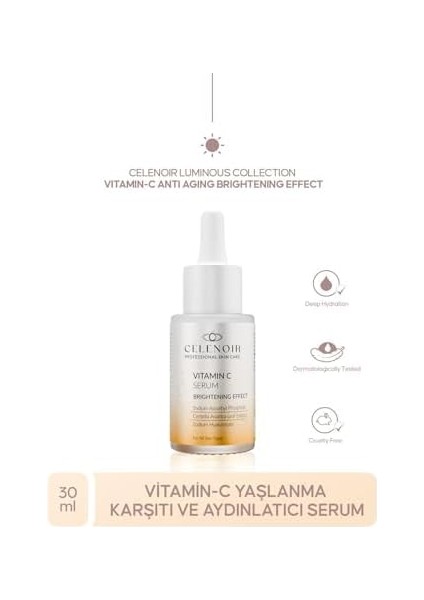 Celenoir C Vitamini Serumu | Aydınlatıcı & Kırışıklık Karşıtı Bakım | 30 ml fiyatları