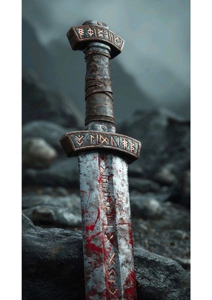 Kılıç Kapı Direk Kaplama Folyosu Baskılı Sticker Sağ-Sol 2 Adet 22*50 cm