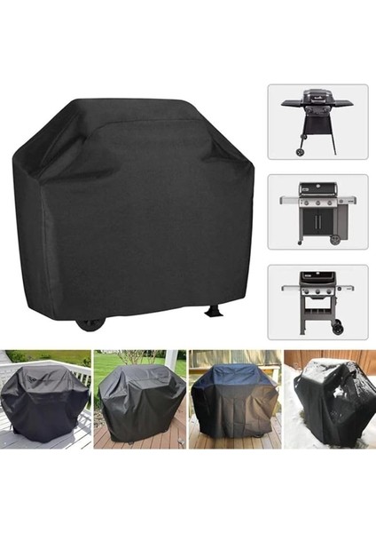 Barbekü Mangal Koruyucu Branda Örtü 125X100X150CM Bbq Grill Barbeque Cover fırsatları