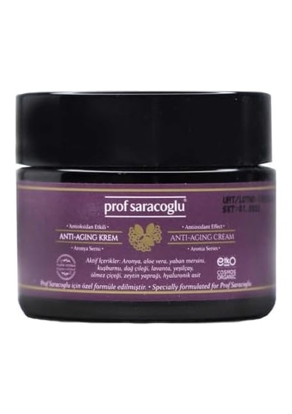 Prof Saracoglu Organik Sertifikalı Aronia Anti-Aging Krem 50ML Kavanoz fiyatları