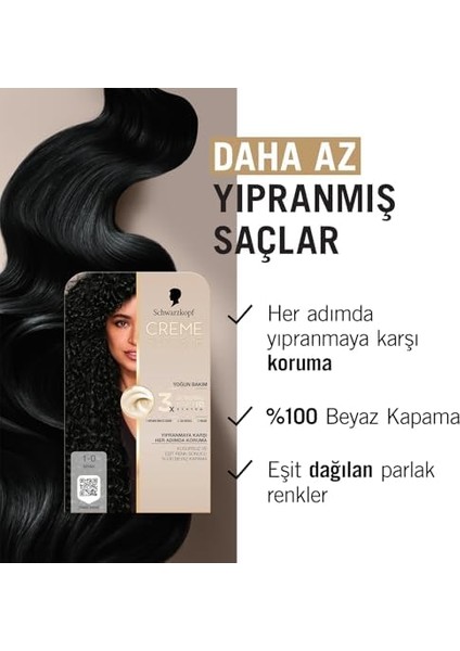Schwarzkopf Creme Supreme Saç Boyası 1-0 Siyah fiyatları