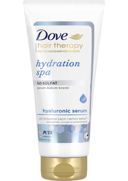 Dove Hair Therapy Sülfatsız Serum Saç Bakım Kremi Hydration Spa Nemlendirici 170 ml