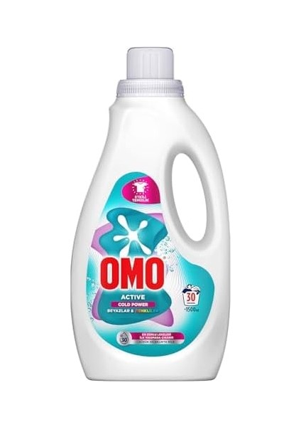 Omo Active Cold Power Beyazlar ve Renkliler Için Sıvı Deterjan 1500 ml fiyatları