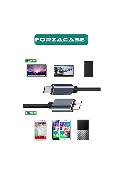 Type-C To Micro B 3.0 Şarj ve Data Veri Kablosu 5 Gbps 5V3A 50 cm - FC884 fiyatları