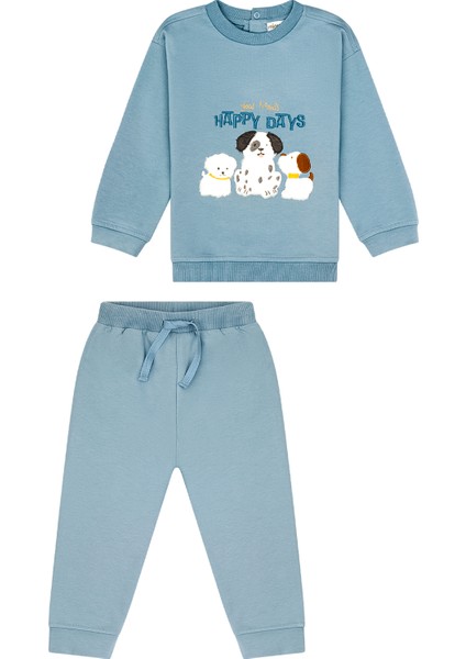 Köpek Nakışlı Erkek Bebek Ikili Takım fiyatları