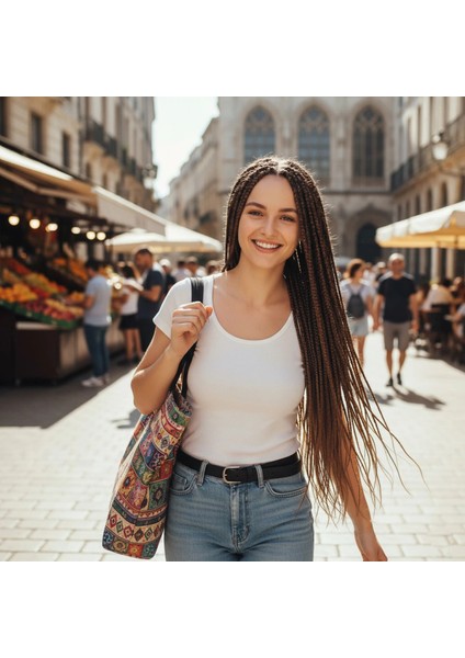 Afrika Örgüsü Ve Rasta İçin Sentetik Saç - Koyu Kumral