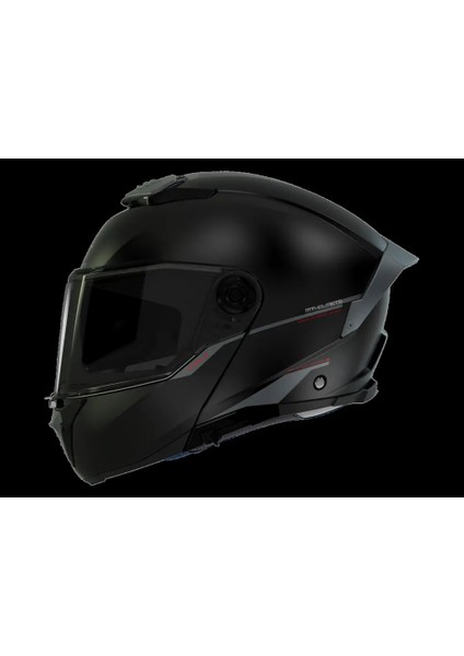 Kask mt Atom 2 A11 Çene Açılır Mat Siyah