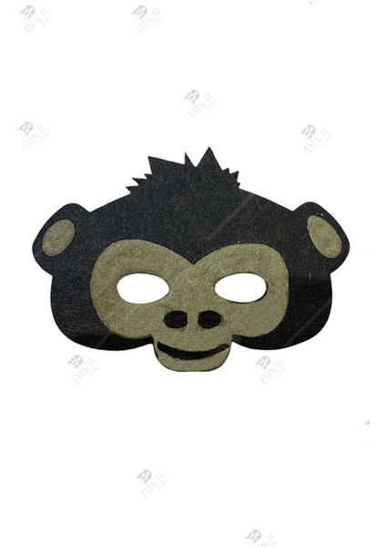 Şempaze Maske Kaliteli Keçe Hayvan Figürlü Maske