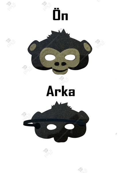 Şempaze Maske Kaliteli Keçe Hayvan Figürlü Maske fiyatları