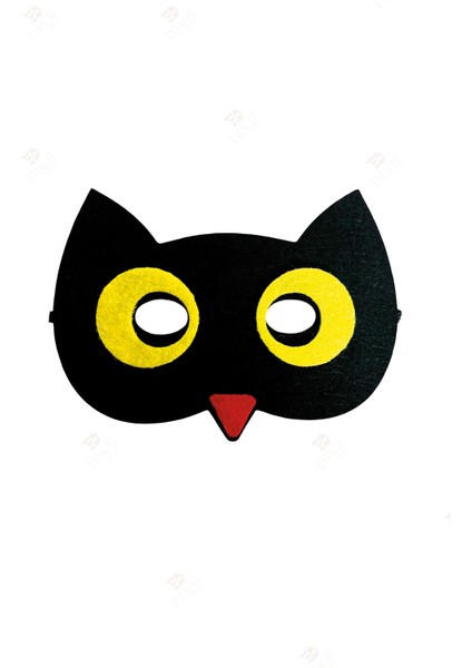 Baykuş Kaliteli Keçe Hayvan Figürlü Maske