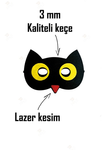 Baykuş Kaliteli Keçe Hayvan Figürlü Maske fiyatları