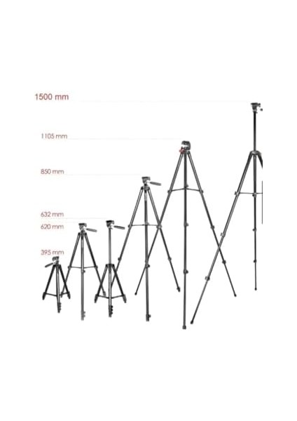 Teknosepetim Bluetooth Kumandalı Profesyonel Telefon Kamera Tutucu Çantalı Tripot 8810 Projeksiyon Slr Kamera Tel Tutucu modelleri