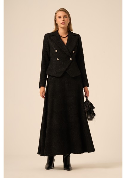 Bayan Twit Etekli Takım Siyah 31239 fırsatları