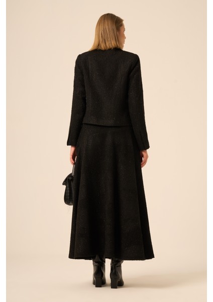 Bayan Twit Etekli Takım Siyah 31239 indirimleri