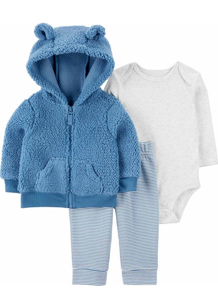 Erkek Bebek Hırkalı Set 3'lü Paket