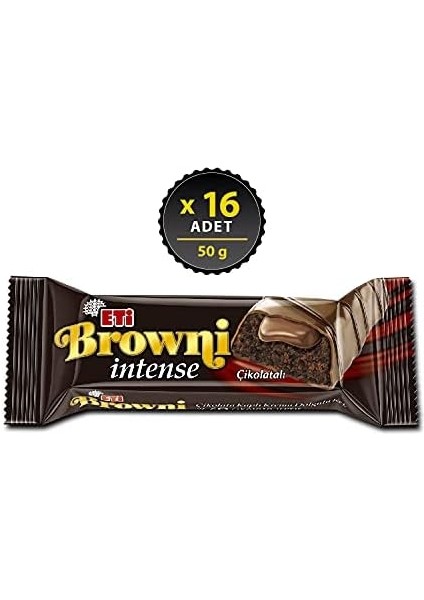 Eti Browni Intense Çikolatalı Kek 50 G x 16 Adet