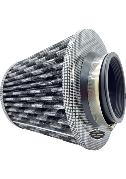 Carub Performans ve Ses Arttırıcı Açık Hava Filtresi +6 Hp Açık Tip Karbon 76 mm modelleri