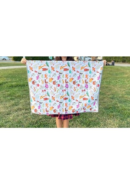 Zoo, 145X300CM Su Geçirmez, Yer/masa Örtüsü, Aktivite, Yemek ve Oyun Için, Doğa Dostu ve Çevreci fırsatları