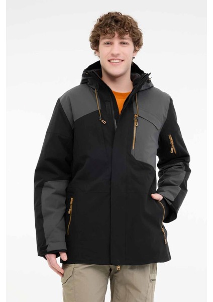 Erkek Siyah Erkek Kısa Kaban